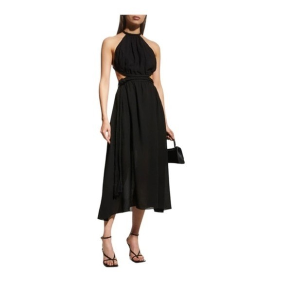 Alice + Olivia faith open back Linen Blend Greek Goodness dress - Picture 1 of 7